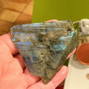 High Flash Natural Raw Labradorite Rough Freeform Crystal Stone Specimen